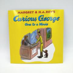 Curious George Goes to a Movie книга на английском купить, Curious George купить, книги на английском для детей купить, сборник детских книг на английском, магазин английских книг, английская литература для детей