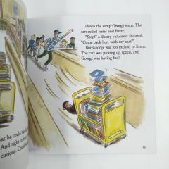 Curious George visits the Library книга на английском купить, Curious George купить, книги на английском для детей купить, сборник детских книг на английском, магазин английских книг, английская литература для детей