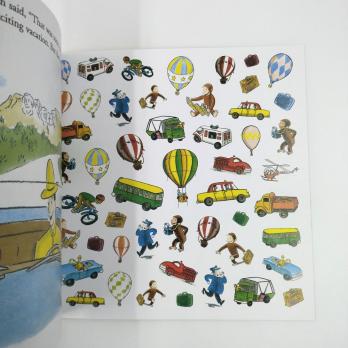 Curious George and the Hot Air Ballon книга на английском купить, Curious George купить, книги на английском для детей купить, сборник детских книг на английском, магазин английских книг, английская литература для детей
