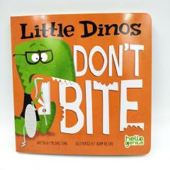 Little Dinos Don't Bite купить, книги на английском для самых маленьких купить, книги на английском о хорошем поведении для детей, поучительные книги для детей на английском, магазин английских книг для малышей