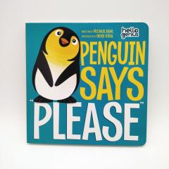 Penguin Says "Please" купить, книги на английском для самых маленьких купить, книги на английском о хорошем поведении для детей, поучительные книги для детей на английском, магазин английских книг для малышей