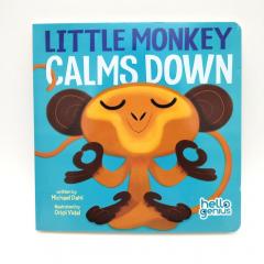 Little Monkey Calms Down купить, книги на английском для самых маленьких купить, книги на английском о хорошем поведении для детей, поучительные книги для детей на английском, магазин английских книг для малышей