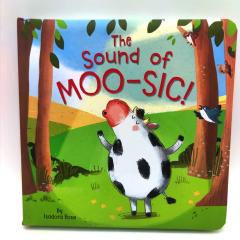 THE SOUND OF MOO-SIC детская книга на английском языке с озвучкой в MP3, Корова и музыка английская книга