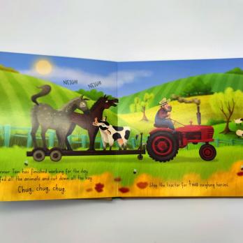 The Big Red Tractor книга на английском языке, книга на английском про корову , книга на английском для детей, купить английскую литературу для школьников, книги на английском, купить английские книги, магазин английских книг, шопверашоп