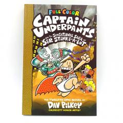 Капитан Подштанник комикс на английском купить, купить CAPTAIN UNDERPANTS книги на английском языке, CAPTAIN UNDERPANTS книги в оригинале для школьников, комиксы купить в магазине английских книг, The Sensational Saga of Sir Stinks-A-Lot
