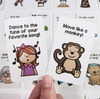 Brain Breaks Activity Cards, купить настолку на английском, английские игры для детей, детские настолки на английском, подвижные игры на английском с детьми, английские игры для школьников, купить материалы на английском для уроков с детьми,