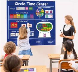 Circle time center подвесной календарь на английском языке, плакаты на английском для кабинета, украшения для кабинета английского, пособия по английскому купить, английский детский сад, школа английского, материалы для изучения английского купить