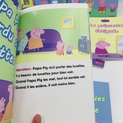 peppa pig на французском купить книги, книги про свинку пеппу на французском, французская пеппа книги с озвучкой, купить книги для детей на французском, купить детские французское книги с озвучкой аудиоручкой, магазин детской французской литературы