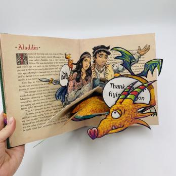 The Dragon and the Knight поп-ап книга, книги Роберт Сабуда, pop-up by Robert Sabuda книги на английском купить, купить поп-ап книги Роберта Сабуда, объемные книги на английском, книги про драконов на английском, истории про драконов на английском