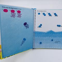 Fingerprint Activities UNDER THE SEA пальчиковая раскраска книга на английском языке Usborne