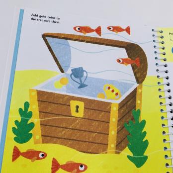 Fingerprint Activities купить на английском, UNDER THE SEA пальчиковая раскраска, английская книга раскраска от Асборн, книги для творчества на английском языке Usborne, купить раскраску usborne на английском, книги про море на английском, шопверашоп